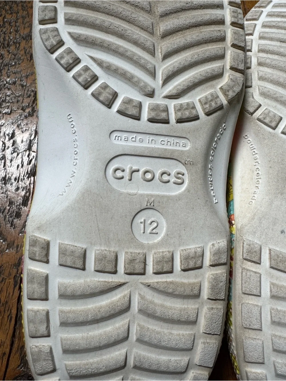 Disney Walt Disney World 50th Anniversary crocs with park map print Size 12